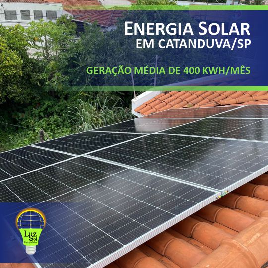 Energia Solar em Catanduva/SP (Higienpolis) - Luz Sol Energia Solar