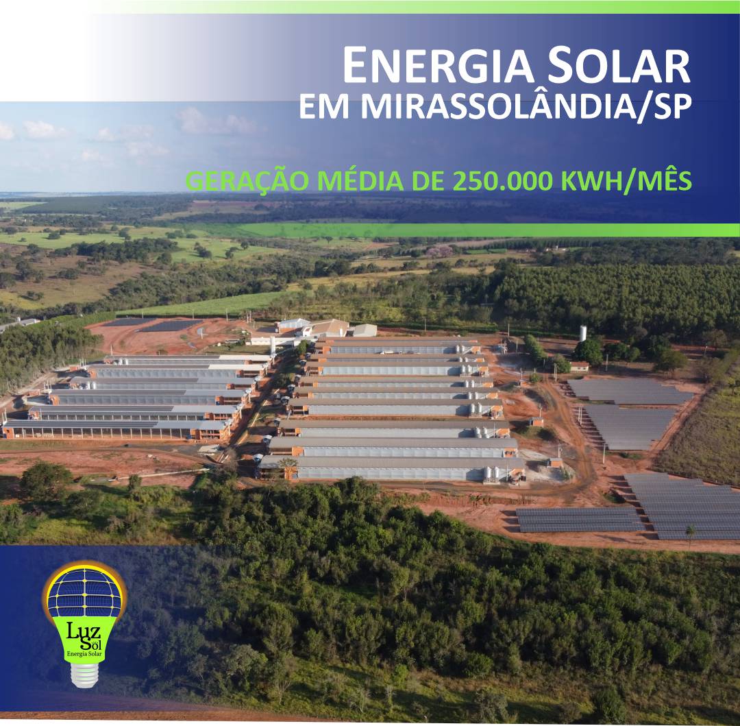 Energia Solar em Mirassolndia/SP (Granja) - Luz Sol Energia Solar